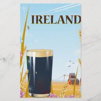 Papelería cartel de viaje paisaje pinta Irlanda