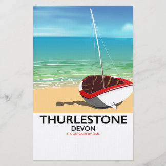 Papelería Cartel de viaje Thurlestone South Devon
