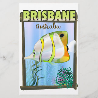 Papelería Cartel de viaje tropical de Brisbane Australia