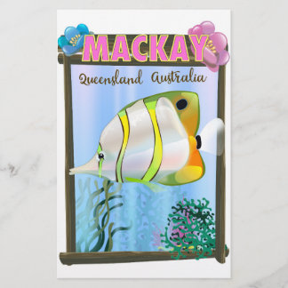 Papelería Cartel de viaje tropical Mackay Australia