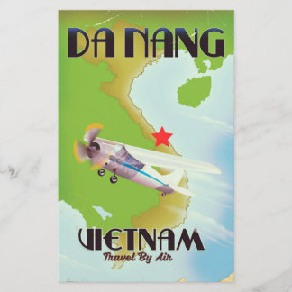 Papelería Cartel de viaje vintage de Da Nang Vietnam
