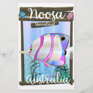 Papelería Cartel de viaje vintage de Noosa Australia
