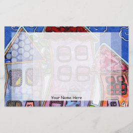 Papelería Casas coloridas y divertidas