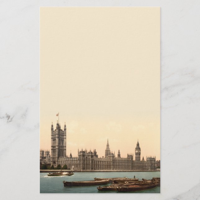 Papelería Casas del parlamento, Londres, Inglaterra (Anverso)