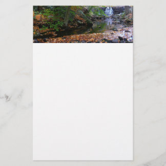 Papelería Cascada otoño y naturaleza de Creek Pennsylvania
