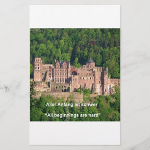 Papelería Castillo de Neuschwanstein Frankfurt & Cita aleman