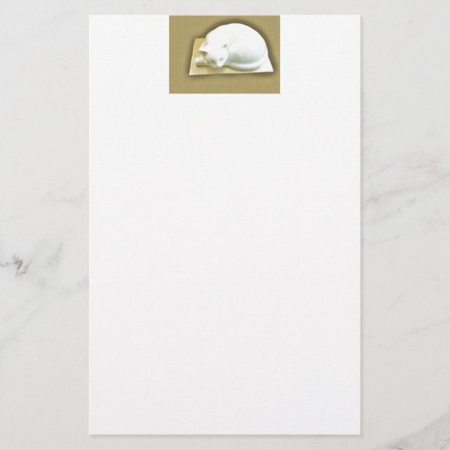 Papelería Cat on Gold Box II (Anverso)