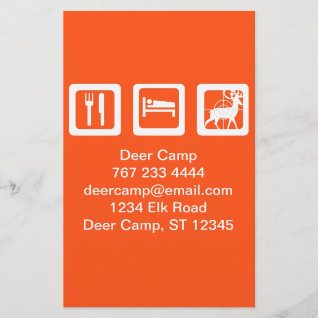 Papelería Caza de sueño de comer (Anverso)