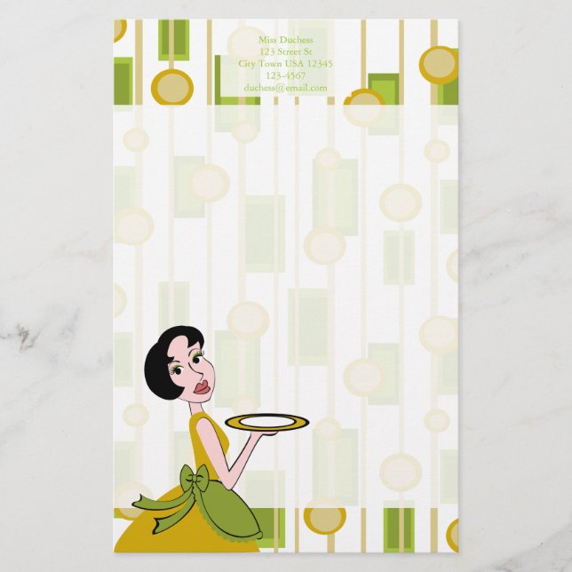 Papelería Cena Snazzy (Anverso)