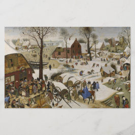 Papelería Censo en Belén (por Pieter Bruegel)
