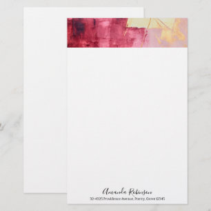 Papelería Cepillo artístico estalla oro y rosa