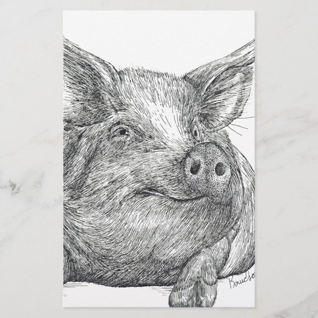 Papelería Cerdo (Anverso)