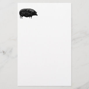 Papelería Cerdo antiguo del vintage