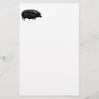 Papelería Cerdo antiguo del vintage