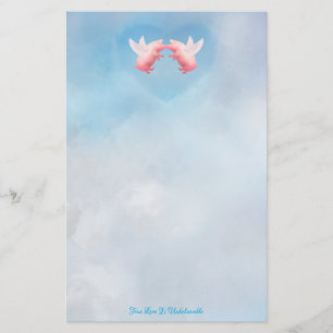 Papelería Cerdos voladores: amor increíble