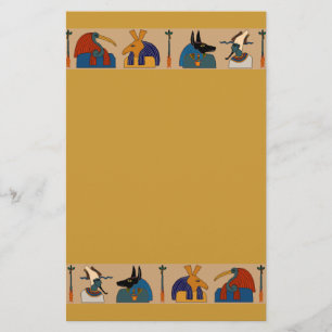 Papelería Ceremonia mitológica egipcia antigua de la momia