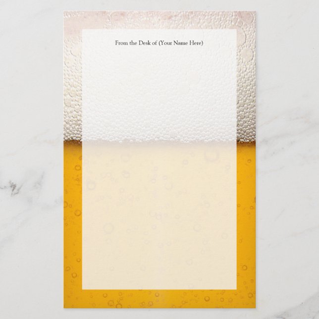 Papelería Cerveza burbujas (Anverso)