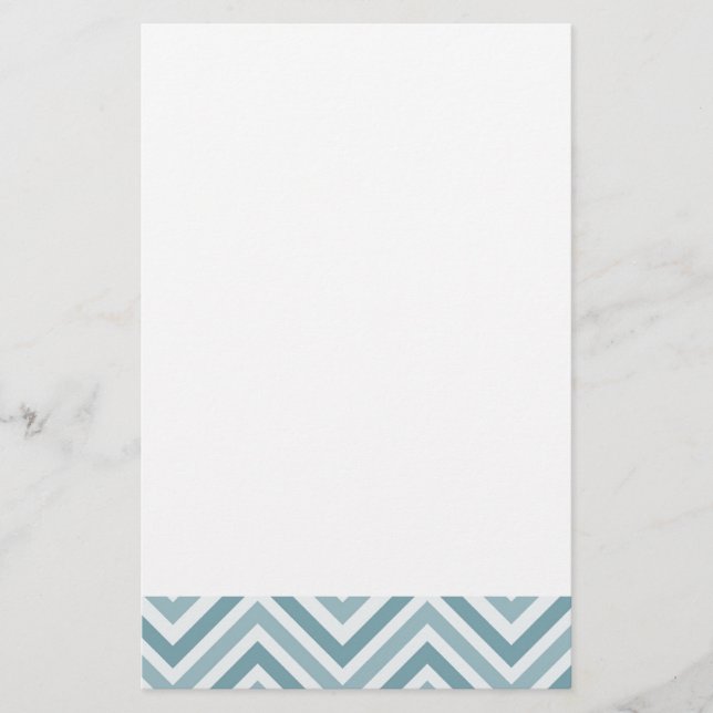 Papelería Chevron azul (Anverso)