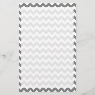 Papelería Chevron gris oscuro; zag zig