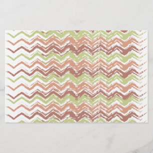 Papelería Chevron ZigZag con escrúpulos picantes