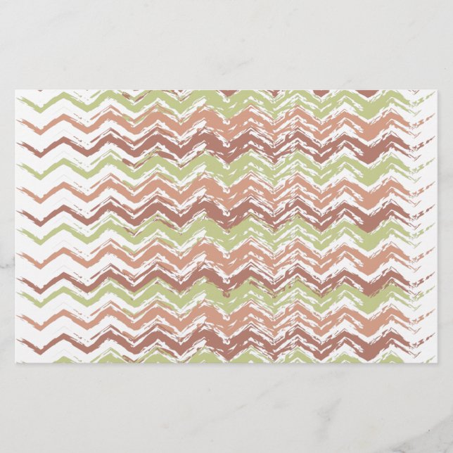 Papelería Chevron ZigZag con escrúpulos picantes (Anverso)