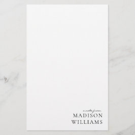 Papelería Chic A Note From Script Typography Stationery