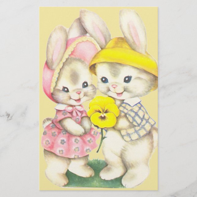 Papelería Chica conejo + niño (Anverso)