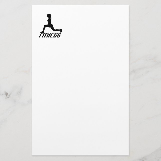 Papelería Chica de fitness (Anverso)