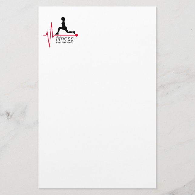 Papelería Chica de fitness (Anverso)