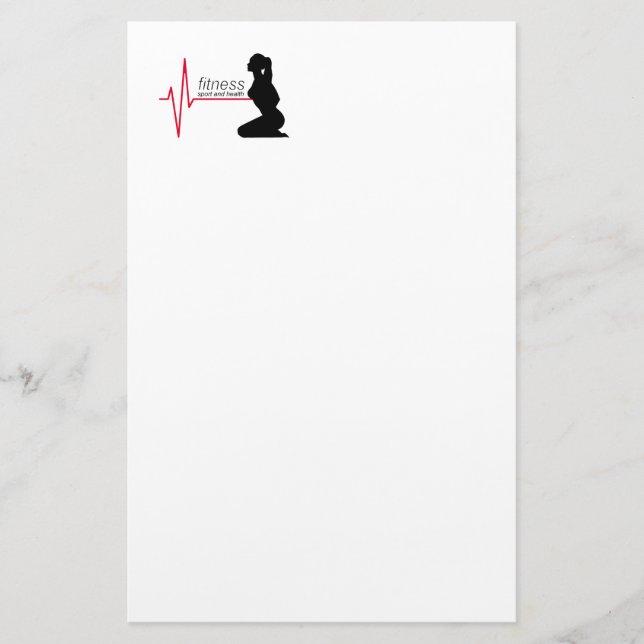 Papelería Chica de fitness (Anverso)