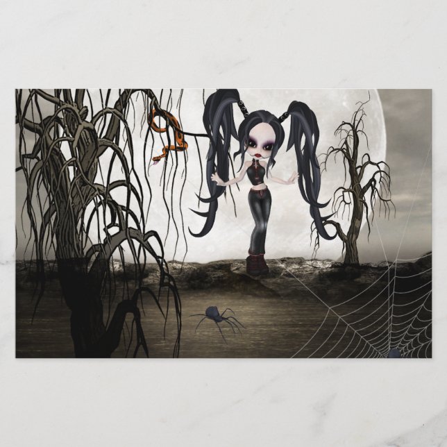 Papelería Chica de Gótico de Sepia (Anverso)