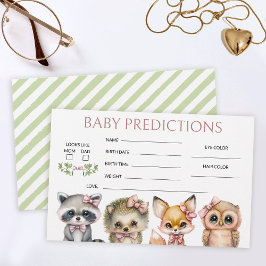 Papelería Chica de Woodland lindos animales para predecir la