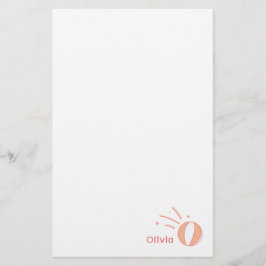 Papelería Chicas de baloncesto con nombre personalizado rega