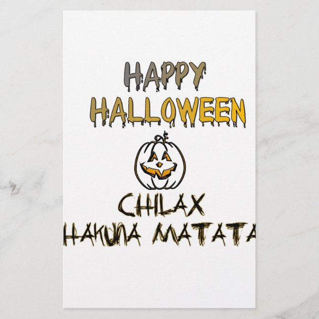 Papelería Chill and Relax Happy Halloween Collection (Anverso)