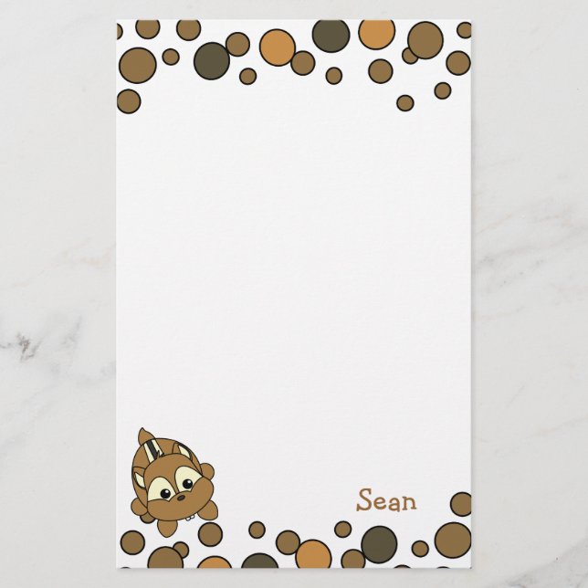 Papelería Chipmunk Cutie (Anverso)