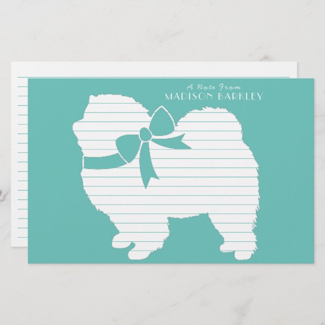 Papelería Chow Chow Dog Puppy (Anverso / Reverso)