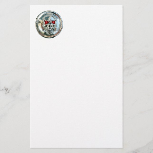 PAPELERÍA CHROME SKULL (Anverso)