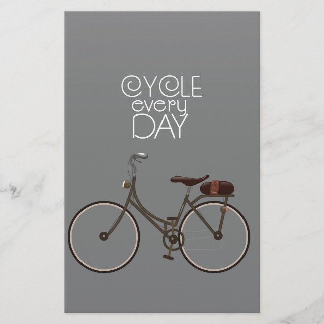 Papelería Ciclismo todos los días. (Anverso)