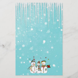 Papelería Ciclos de hielo y Snowmen