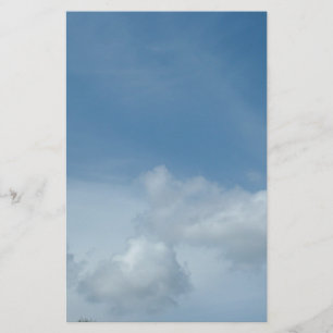 Papelería Cielo azul y nubes blancas.
