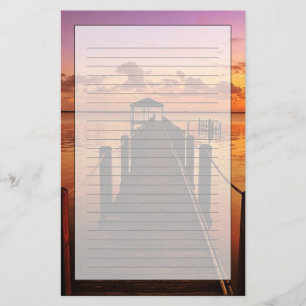 Papelería Cielo de la puesta del sol