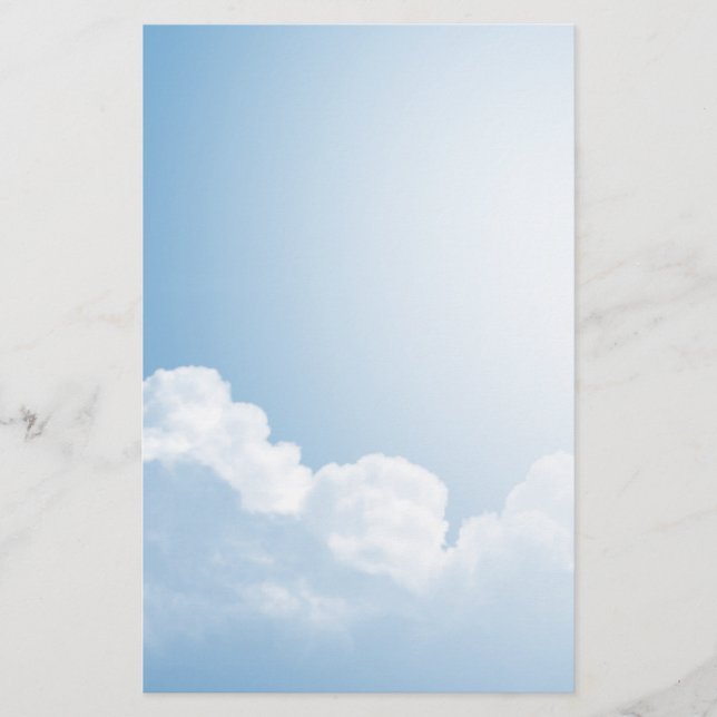 Papelería Cielos azules (Anverso)