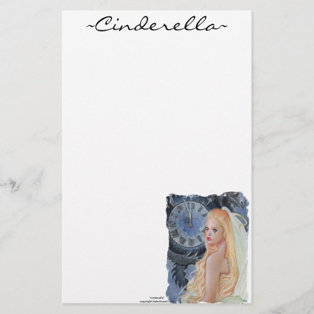 Papelería Cinderella Stationery (Anverso)