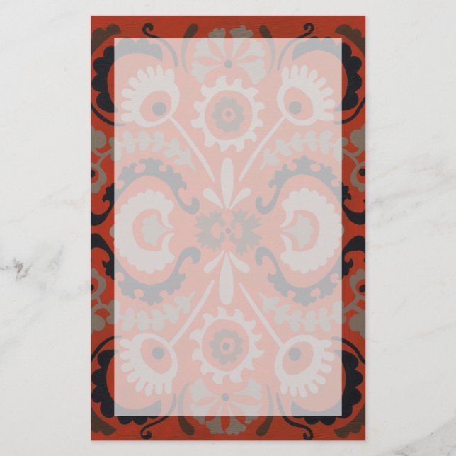 Papelería Cinnabar Suzani I (Anverso)