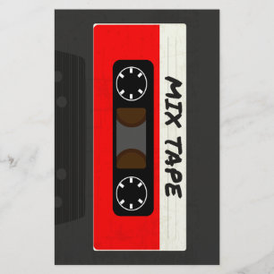 Papelería Cinta de mezcla roja - Regalo de inspiración retro