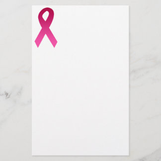 Papelería Cinta del rosa de la conciencia del cáncer de