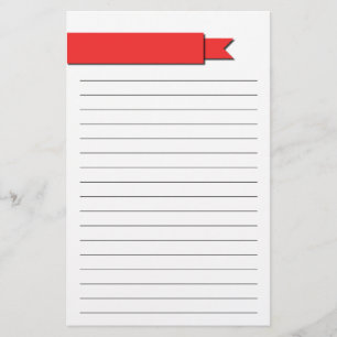 Papelería Cinta roja encadenada