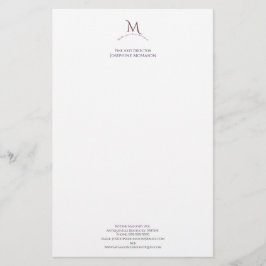 Papelería Cinzel Monogram Business Stationery