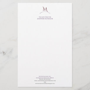 Papelería Cinzel Monogram Business Stationery