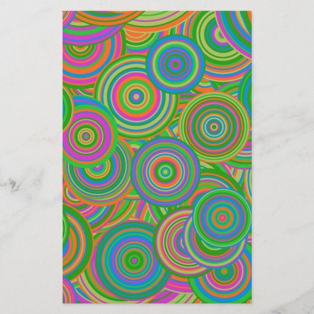 Papelería círculos retro (Anverso)